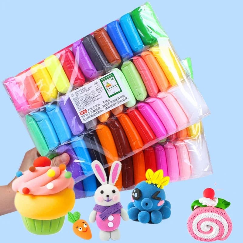 PIANKOLINA MASA PLASTYCZNA EDUKACYJNA SENSORYCZNA PLASTELINA 36 SZTUK