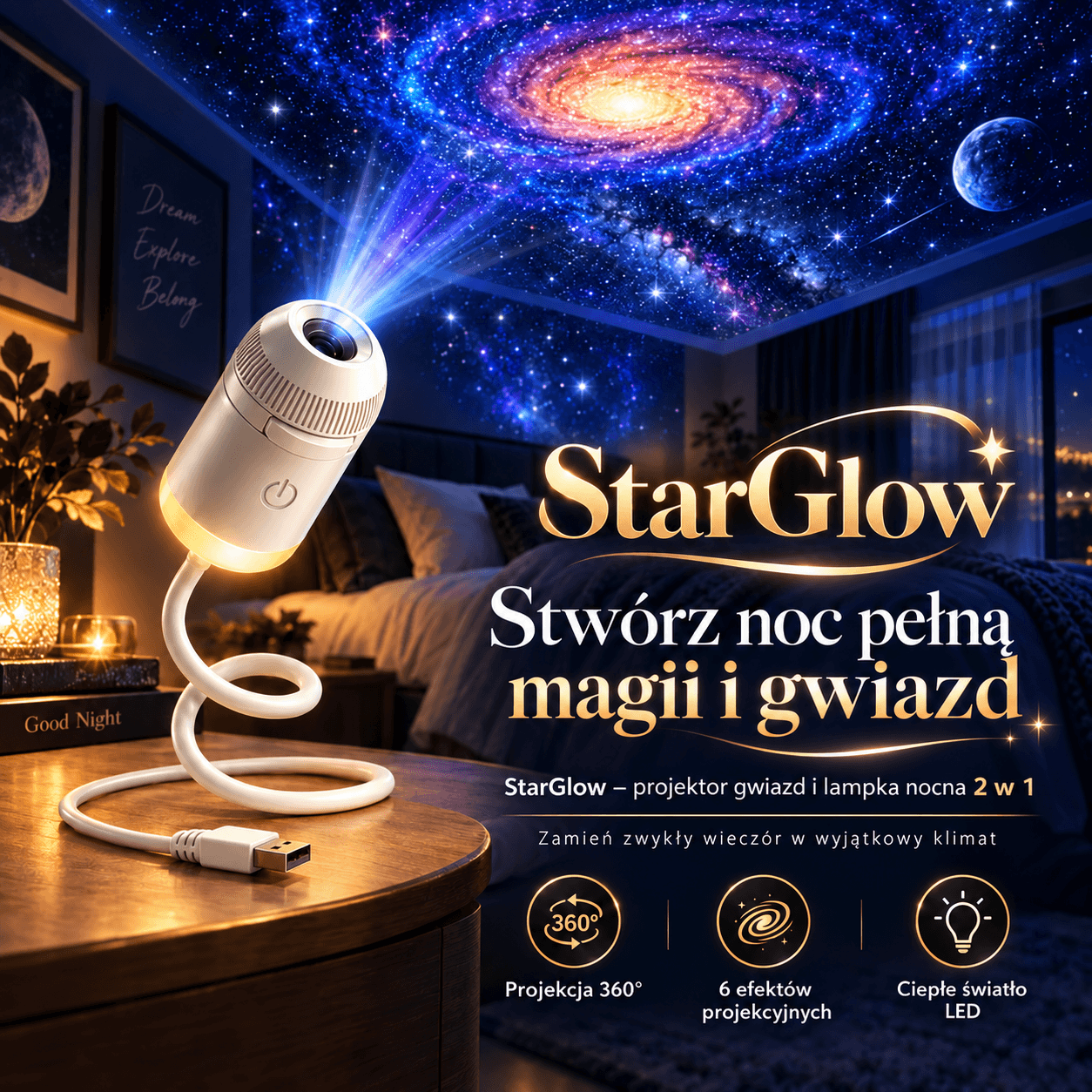 StarGlow - Projektor Gwiazd